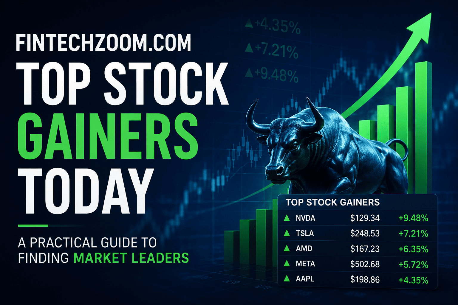 FintechZoom.com Top Stock Gainers Today